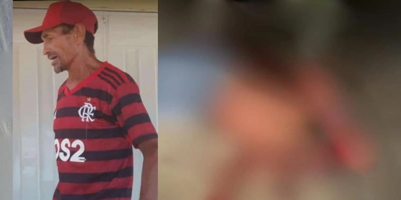 Vítima chegou a ser socorrida, mas não resistiu aos ferimentos que eram extremamente graves e morreu - Reprodução