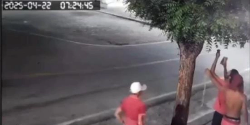 Criminosos são flagrados furtando fios elétricos de residência, em Coremas - Câmeras de segurança 