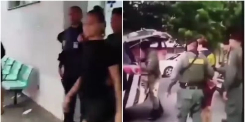 Casal foi preso dentro de unidade hospitalar - Reprodução