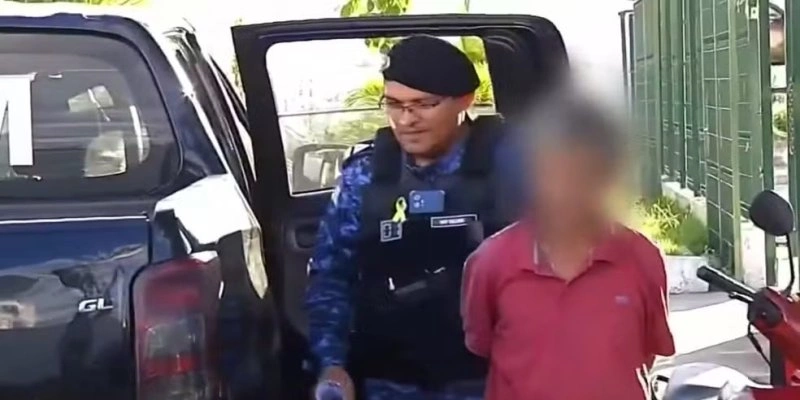 doso é preso suspeito de abusar sexualmente de duas filhas no Ceará - Reprodução