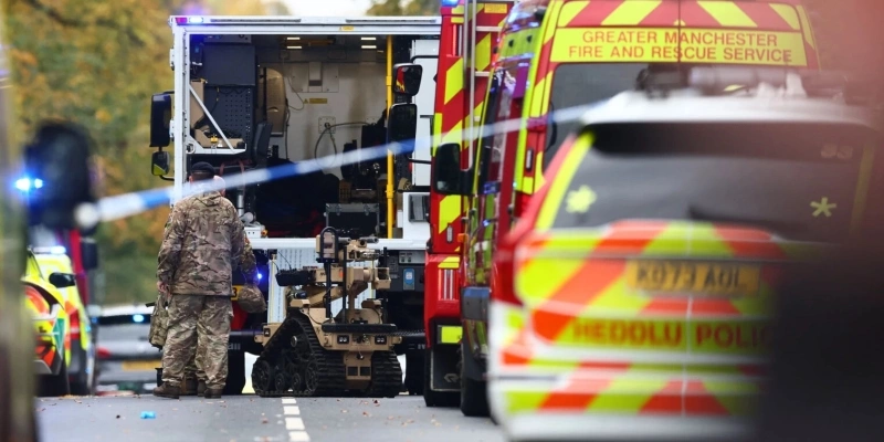 Atentado perto de sinagoga em Manchester - Paul Currie/AFP