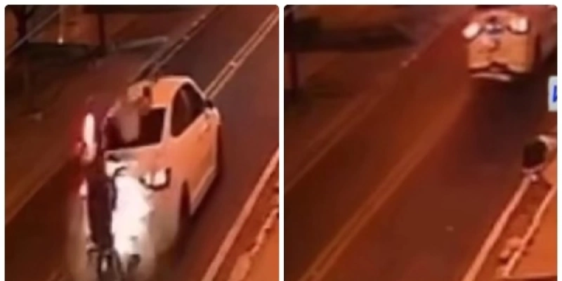 Acidente ocorreu por volta das 3h no trecho urbano da rodovia BR-361. - Câmeras de segurança