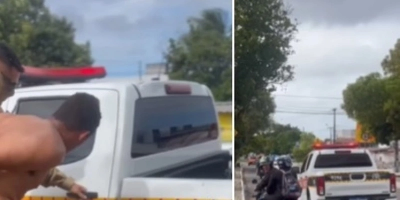 Momento da ação policial - Reprodução