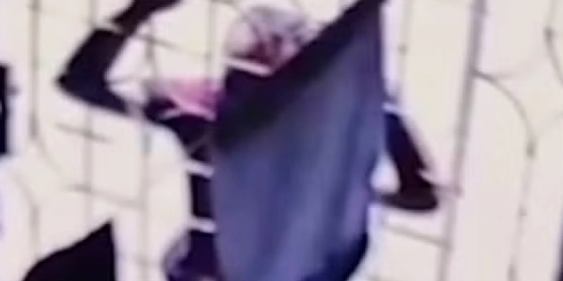 Câmera de segurança registrou momento em que homem chegou no portão da idosa que foi abusada em Cabedelo - Reprodução/TV Cabo Branco