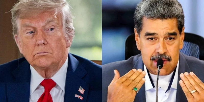 Donald Trump e Nicolás Maduro - EFE/EPA/SPENCER COLBY // EFE/Prensa Miraflores