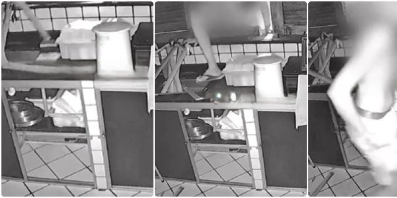 Homem é flagrado invadindo residência em Coremas - Câmeras de segurança