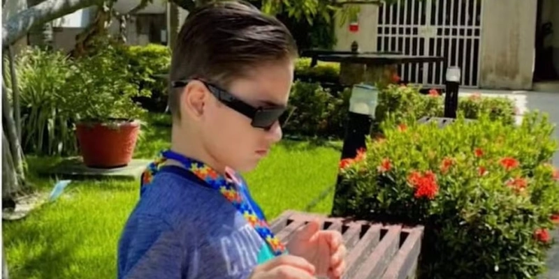 Arthur, de 11 anos, estava dentro do Espectro Autista e possuía deficiência visual - TV Cabo Branco/Reprodução