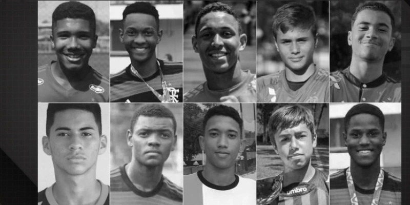 Vítimas do incêndio no Ninho do Urubu - Reprodução