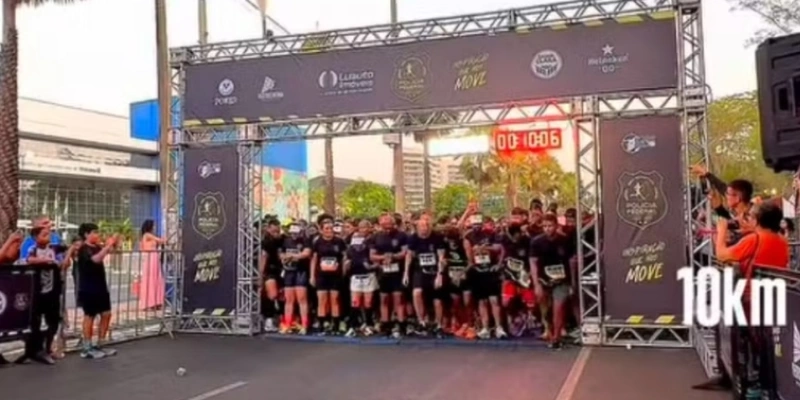Meia-maratona da Polícia Federal em Teresina - Reprodução