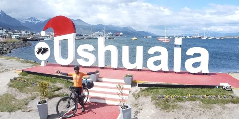 Paraibano Sebastian Estevan na cidade de Ushuaia - Arquivo Pessoal
