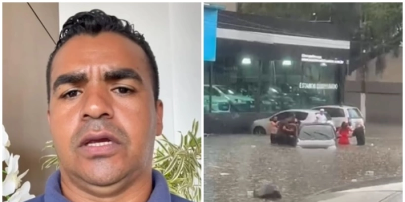 Imagens do resgate, registradas em vídeo, foram enviadas pelo próprio Bill ao Diamante Online - Reprodução