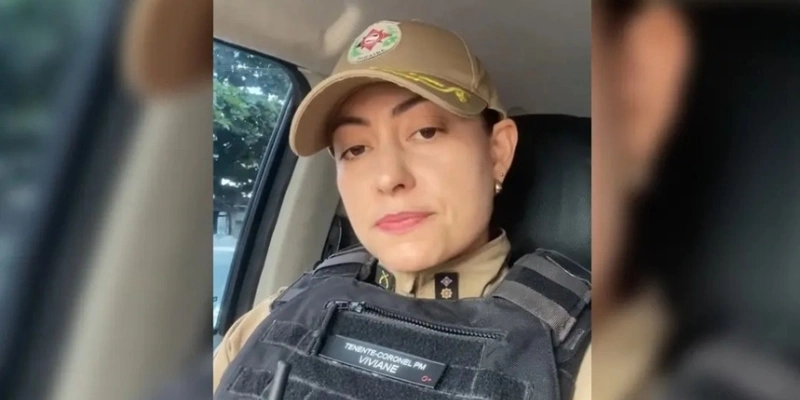 Comandante da Polícia Militar em Cabedelo denuncia importunação sexual de homem nas redes sociais - Redes Sociais/Viviane Vieira