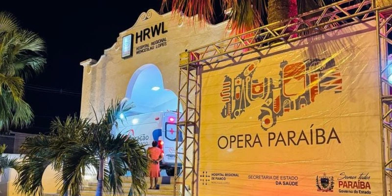 Hospital Regional Wenceslau Lopes (HRWL), localizado em Piancó - Reprodução