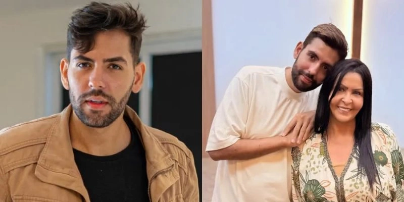 Weslley Carvalhaes com a mãe, a cantora gospel Shirley Carvalhaes - Redes Sociais