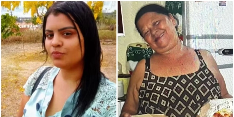Suspeita foi identificada como: Camila Silva, de 32 anos e a vítima: Terezinha Barbosa Silva, de 77 anos - Reprodução