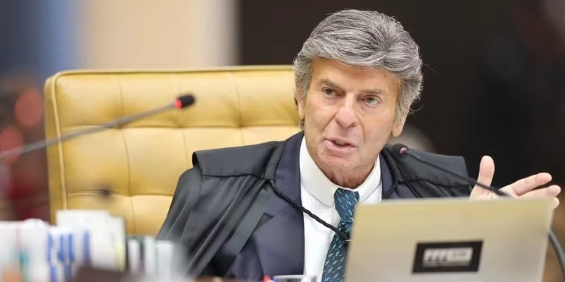 Ministro Luiz Fux durante julgamento no Supremo - Luiz Silveira/STF